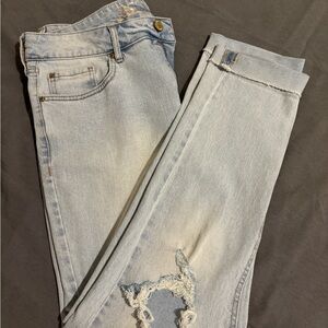Seven7 Women's Light Blue Skinny Jeans